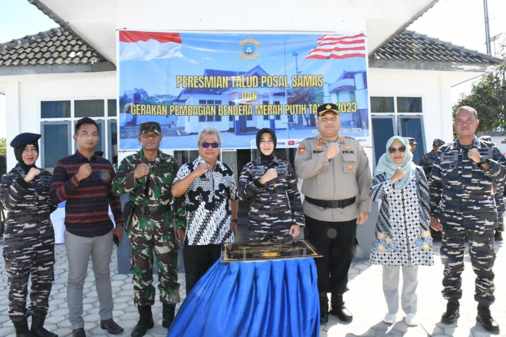 Peresmian talud Posal samas