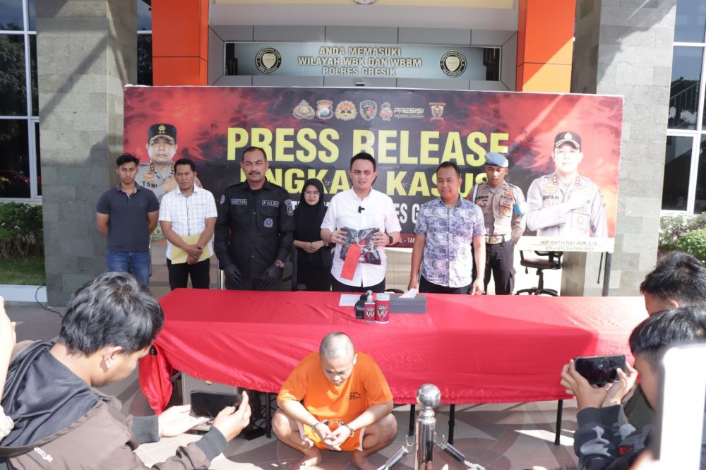 Pelaku pencabulan diamankan Polisi beserta barang buktinya