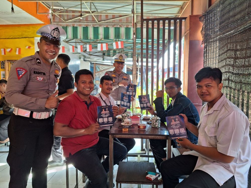 Satlantas Polres Gresik sosialisasi terkait lalulintas