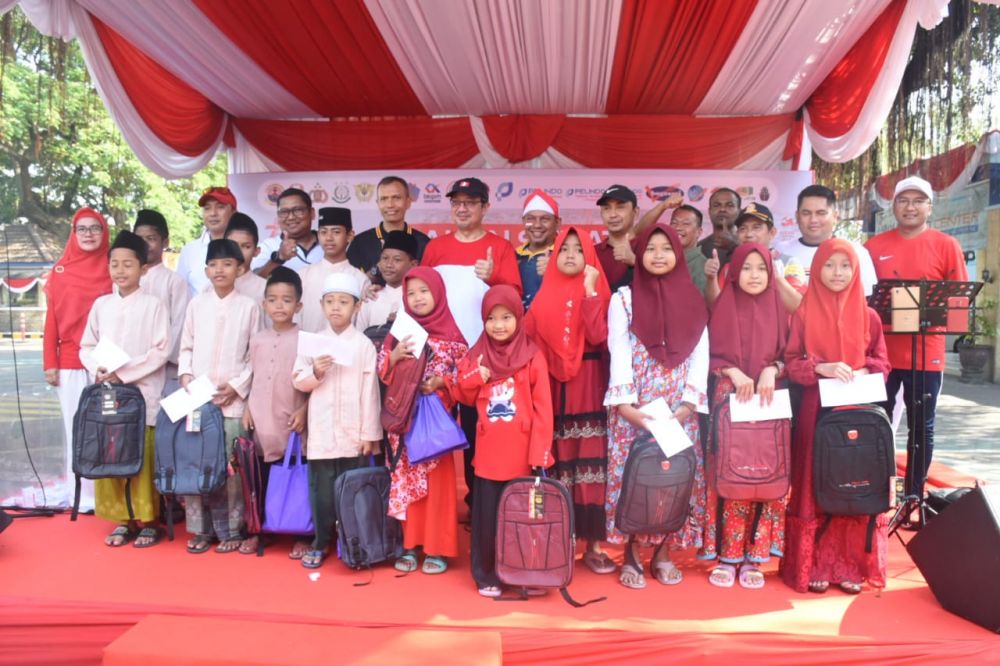 Lantamal V ikut meriahkan jalan sehat di HUT Kemerdekaan RI ke-78 