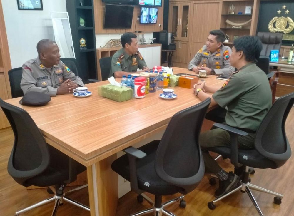 Perhutani KPH Probolinggo lakukan koordinasi dan silaturahmi ke Polres Probolinggo