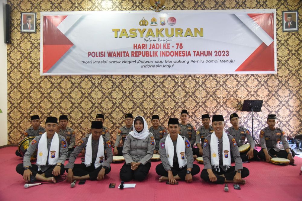 Polres Bondowoso di HUT Polwan ke-75 gelar syukuran