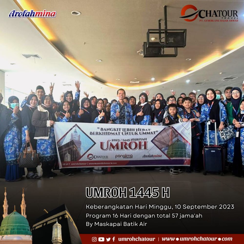 CHA Tour Travel Terbangkan 57 Jama'ah Arofahmina Gelombang 8