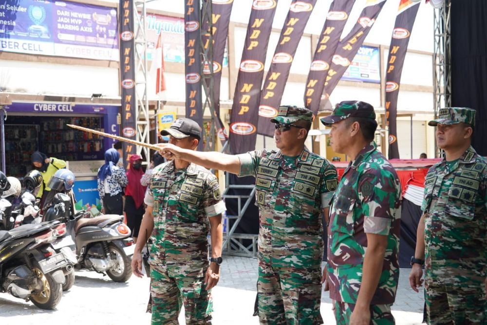 Danrem 084/BJ Brigjen TNI Terry Tresna Purnama saat tinjau lokasi