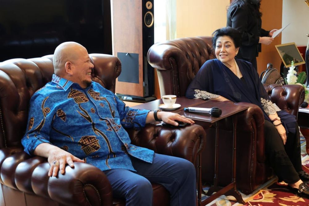 Ketua DPD RI AA LaNyalla Mahmud Mattalitti bertemu ketua umum Walubi Hartati Murdaya