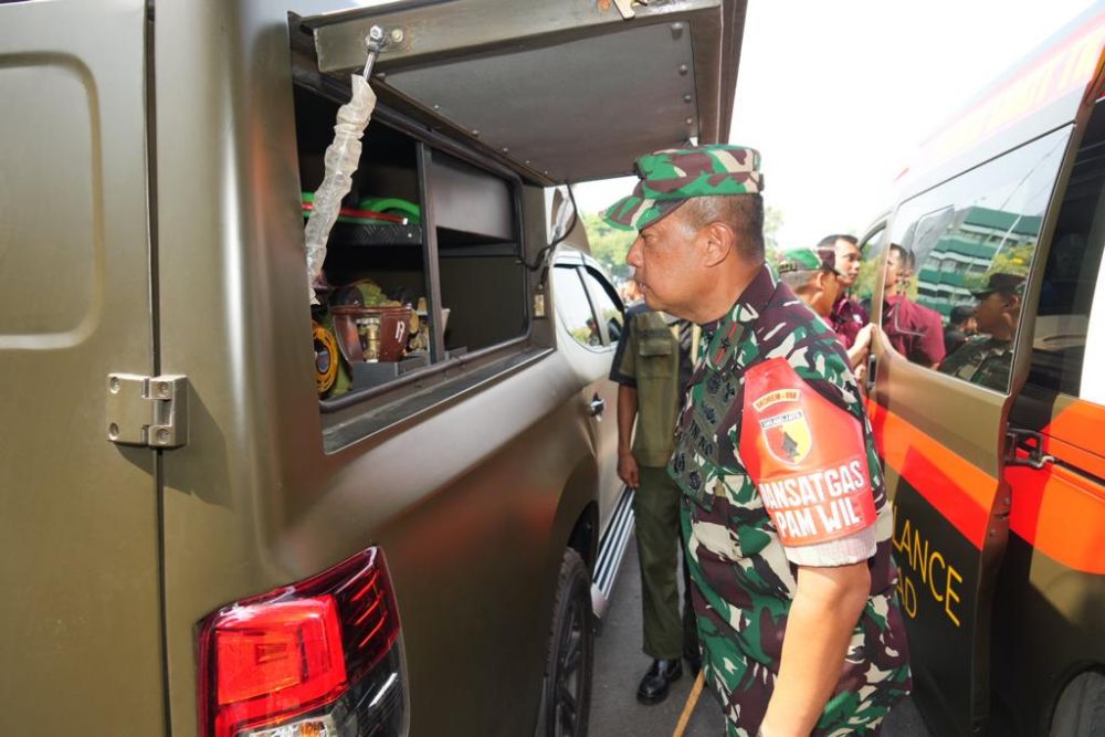 Jelang Kunjungan RI 3 dan 4, Danrem 084/BJ Pimpin Apel Gelar Pasukan Pengamanan VVIP