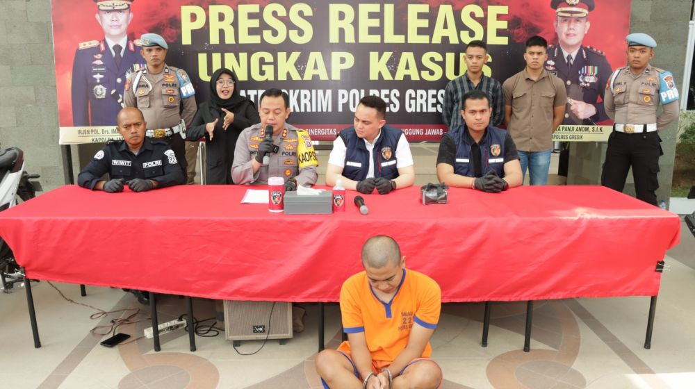 Satreskrim Polres Gresik amankan tersangka pencuri motor