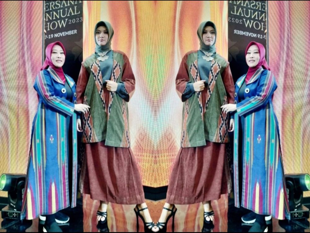 Desainer Titien Soedarsa Ciptakan Saraswati, Outer Etnik Elegan di Persana Annual Show 2023
