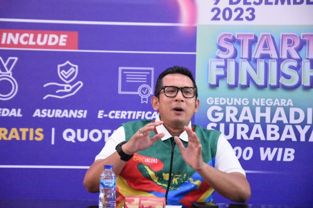 Kadispora Jatim M. Ali Kuncoro ajak masyarakat marakkan KIP Nite Run