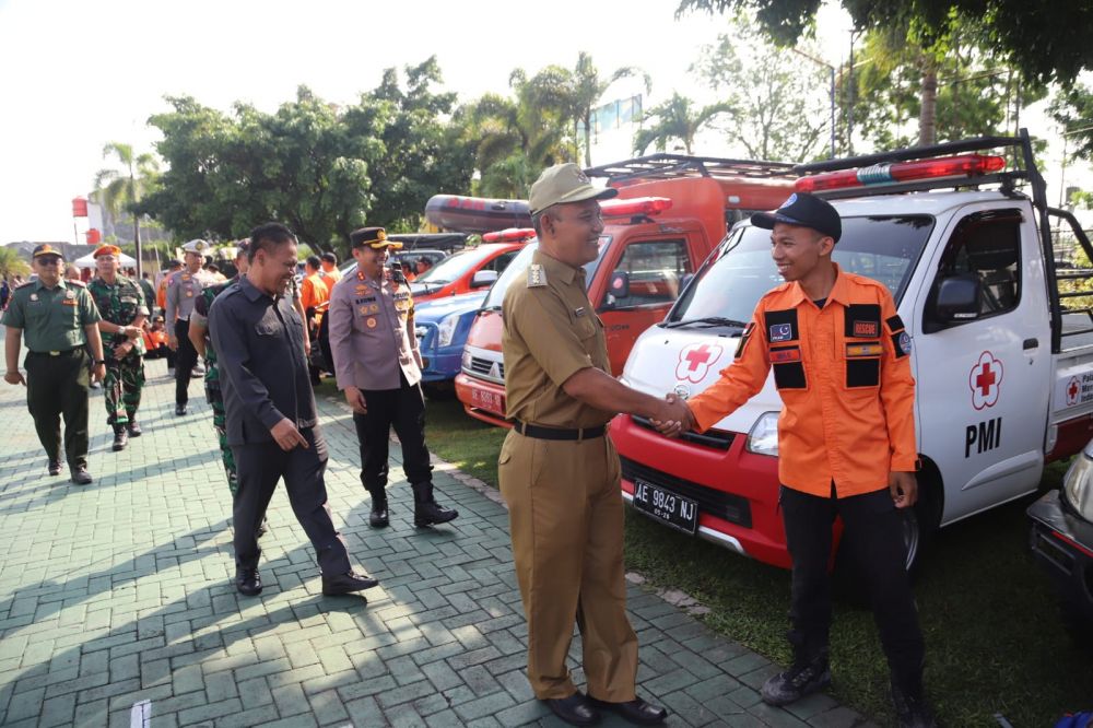 Perhutani KPH Lawu Ds ikuti apel gelar pasukan antisipasi bencana Hindrometeorologi