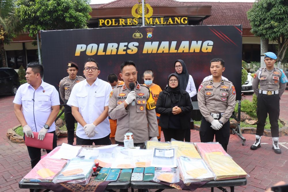 Polres Malang di Kasus TPPO Selamatkan Belasan Orang CPMI