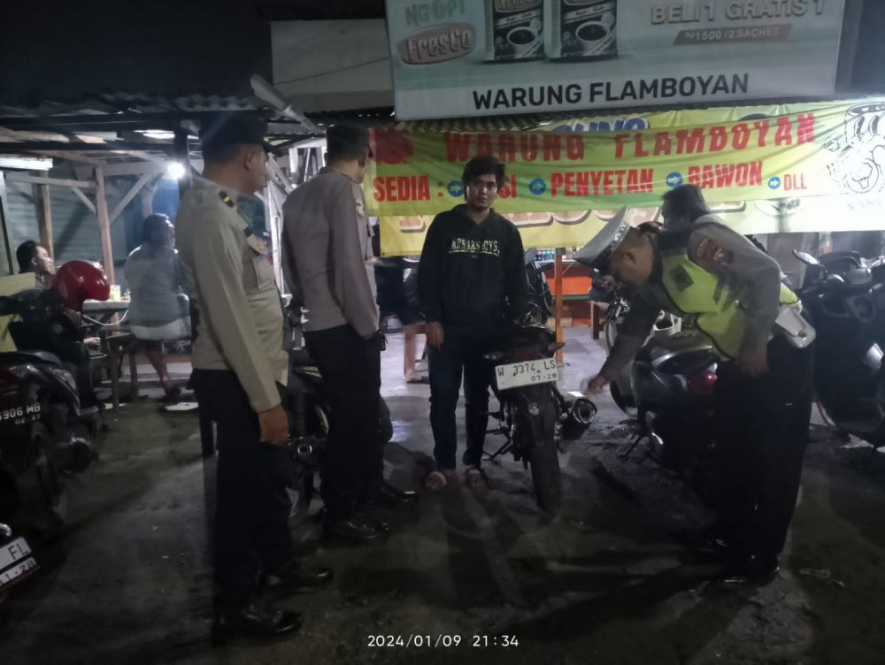 Polsek Kebomas gelar razia balap liar