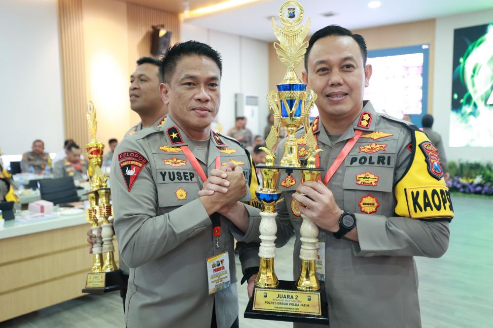 Polres Gresik Raih Juara 2 Kinerja Satwil Polda Jatim SIAP SEMERU