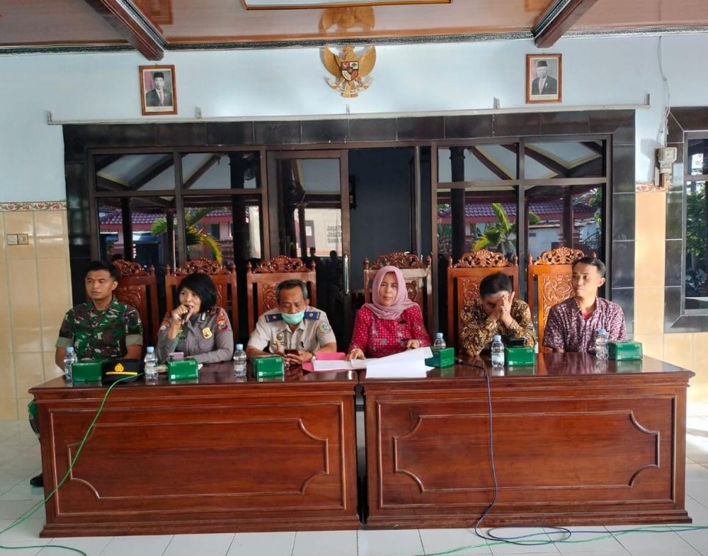 Kapolsek Karangrejo AKP Nenny Sasongko saat memberikan sambutan