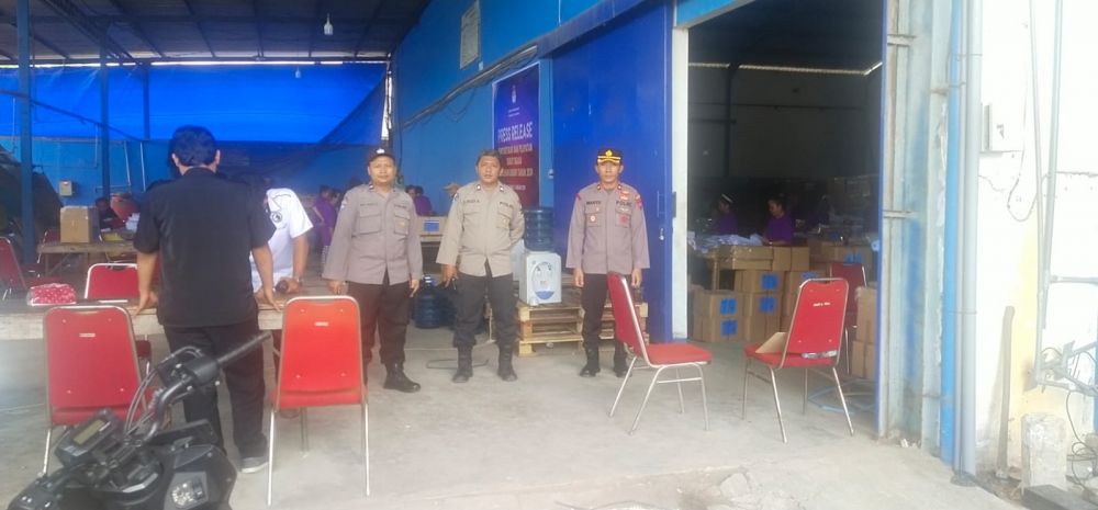 Polres Tulungagung lakukan pengamanan pelipatan kertas surat suara Pemilu
