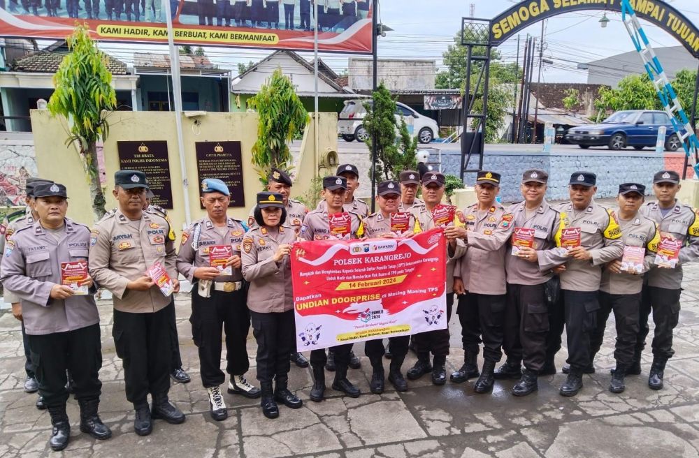 Polsek Karangrejo sosialisasi Harkamtibmas untuk Pemilu Damai 2024