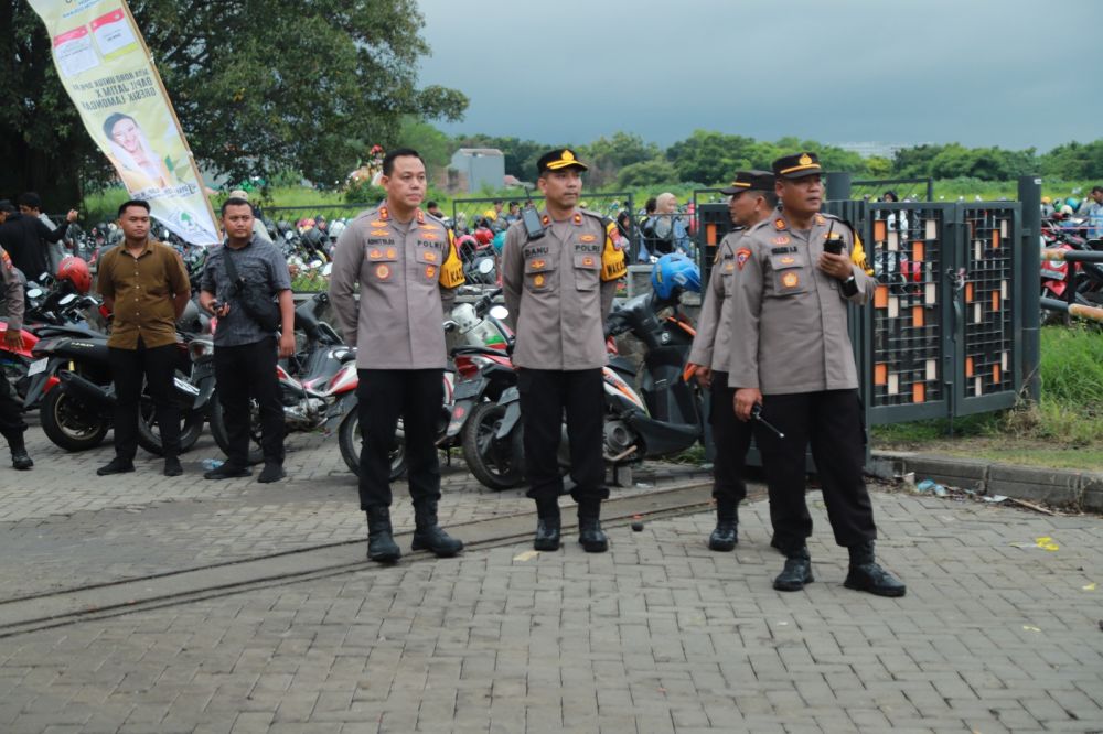Kapolres Gresik Pimpin Pengamanan Kampanye Pemilu 2024
