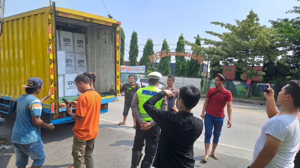 Polres Gresik lakukan pengamanan surat suara