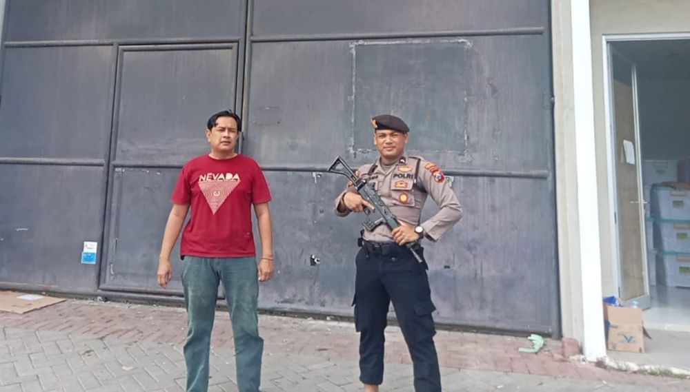 Polres Gresik lakukan pengamanan gudang logistik KPU Gresik
