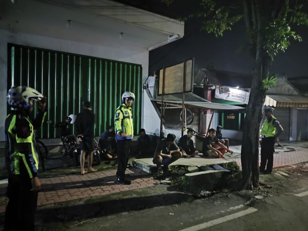 Satlantas Polres Bondowoso patroli malam Ramadhan 