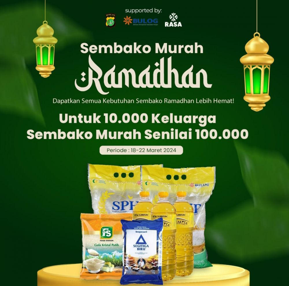 Rasa Corp Gandeng Bulog dan Polda Metro Jaya Hadirkan Paket Sembako Murah di Jabodetabek