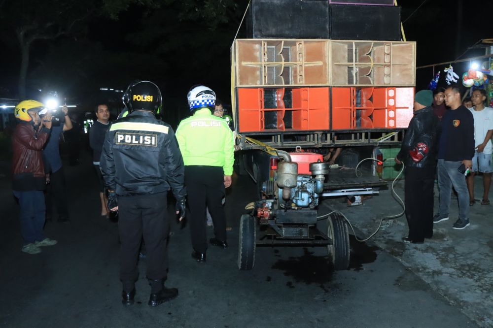 Polisi amankan pengangkut battle sound atau horeg