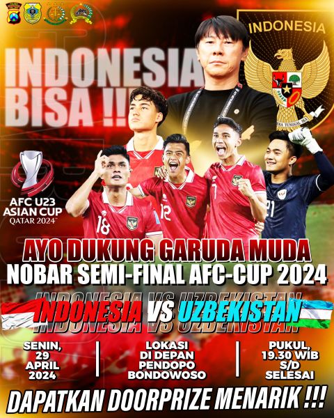 Nobar akbar Timnas Indonesia di pendopo Kabupaten Bondowoso