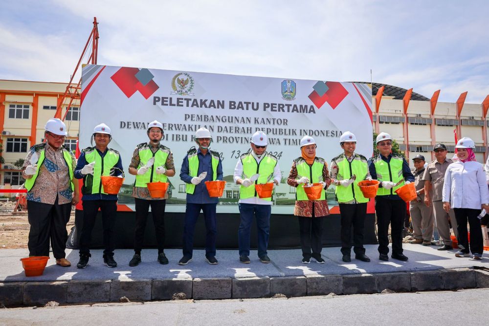 Petakan batu permata pembangunan kantor perwakilan DPD RI di Jatim