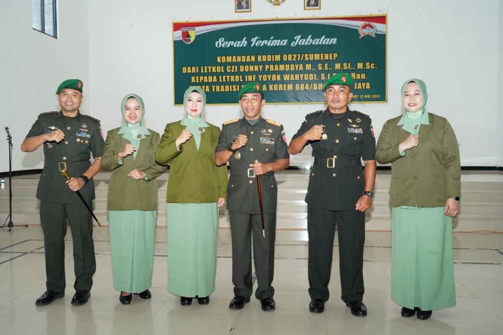 Danrem 084/BJ Brigjen TNI Yusman Madayun saat sertijab Kodim 0827 Sumenep