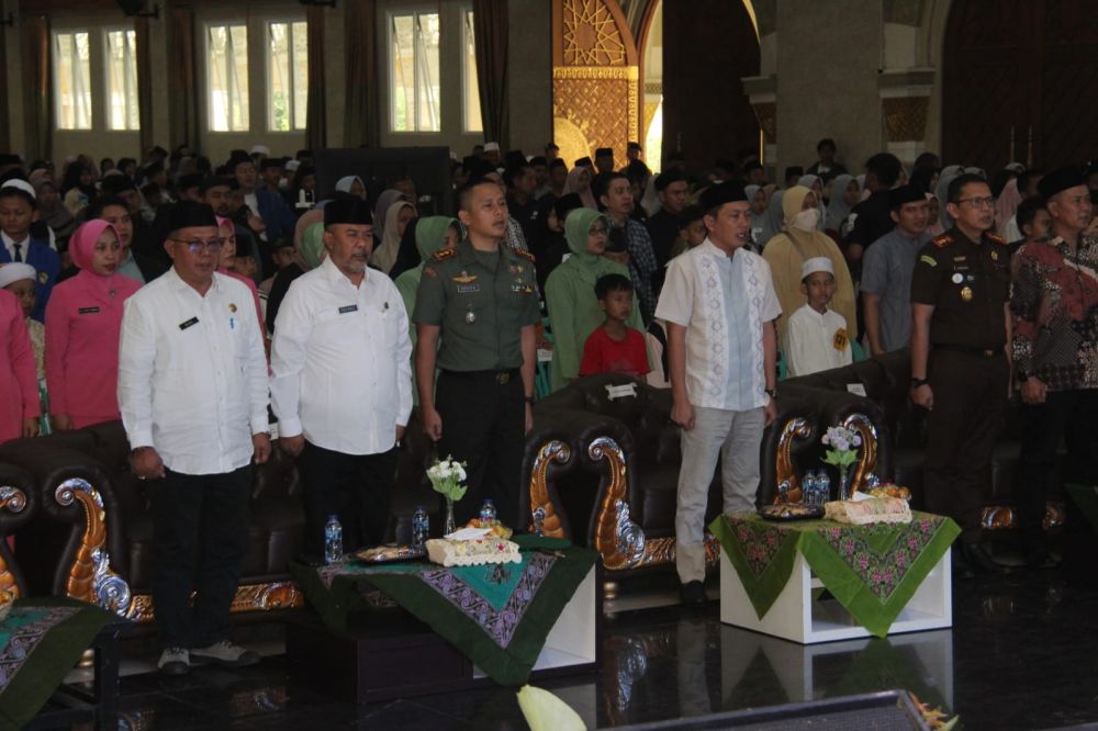 Acara dimulai bersama Dandim 0612/ Tasikmalaya di gedung Islamic Center
