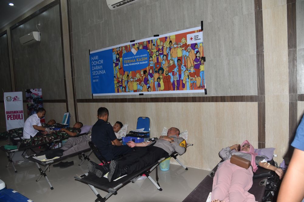 Polres Bondowoso Gelar Donor Darah di HUT Bhayangkara ke-78