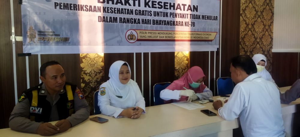 Polres Bondowoso gelar Rikkes penyakit tidak menular 