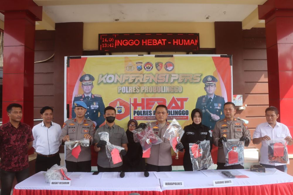 Polres Probolinggo amankan tersangka beserta barang buktinya 