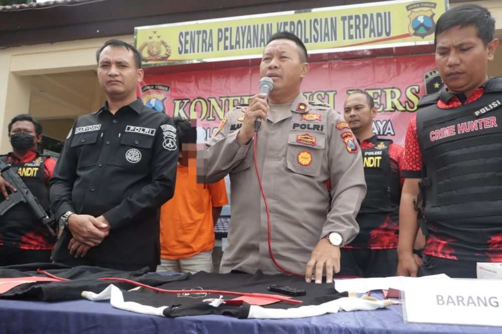 Polisi tangkap tersangka beserta barang buktinya 