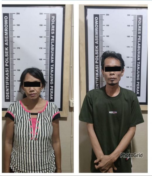 Dua Tersangka Bersaudara Edarkan Sabu Diringkus Polsek Asemrowo