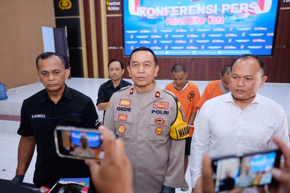 Polres Blitar Kota amankan pengedar Narkoba beserta barang buktinya