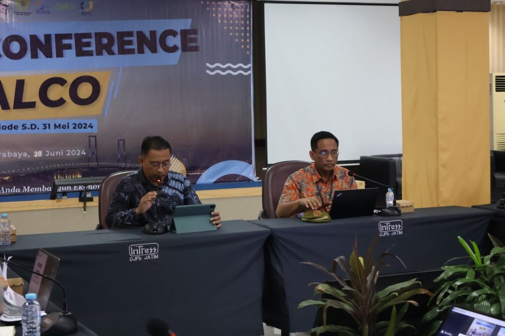 Konferensi pers APBN Kita Regional Jatim