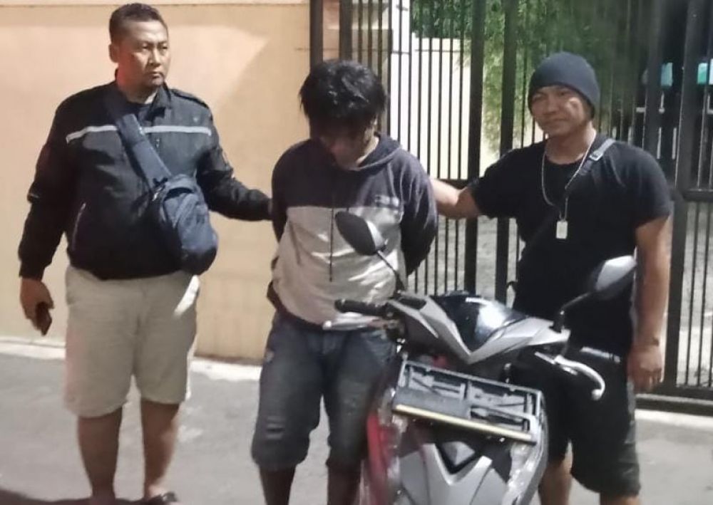 Pelaku Curanmor diamankan Polisi beserta barang buktinya