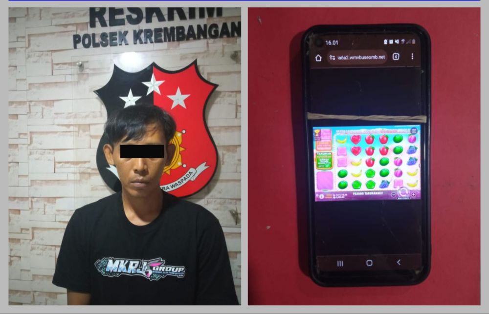 Polsek Krembangan Tangkap Pelaku Judi Online di Ruang Tunggu Gedung GSN