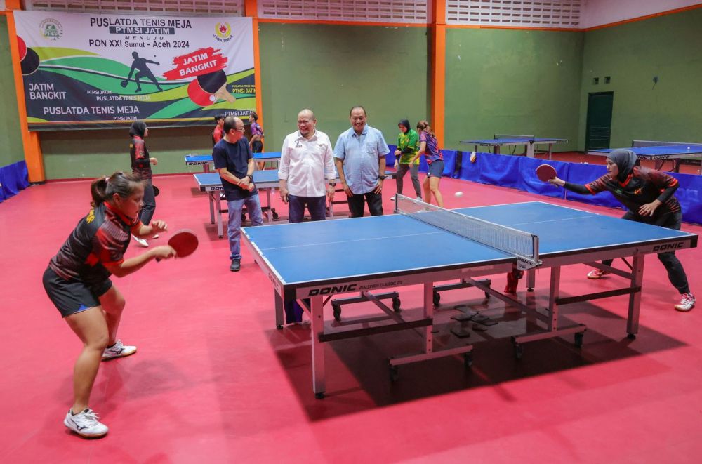 Kontingen Tenis Meja Jatim Dapat Suntikan Semangat Ketua DPD RI untuk PON Aceh-Sumut