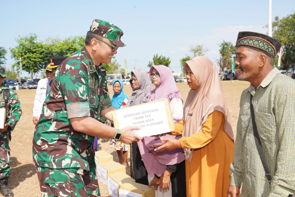 Upacara Pembukaan TMMD ke-121 Tahun 2024 Kodim 0827 Sumenep di Lapangan Adirasa Sattoan