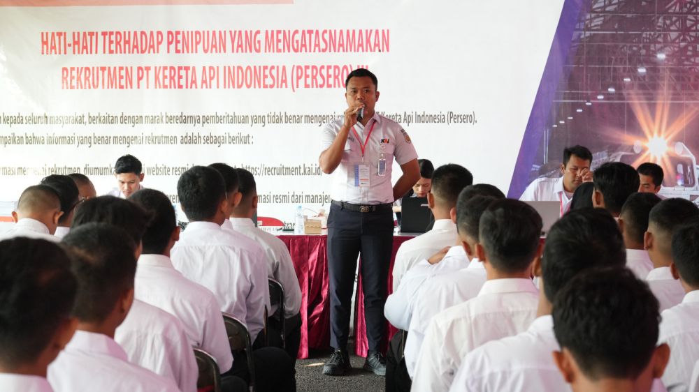 Sosialisasi terkait rekrutmen pegawai PT KAI