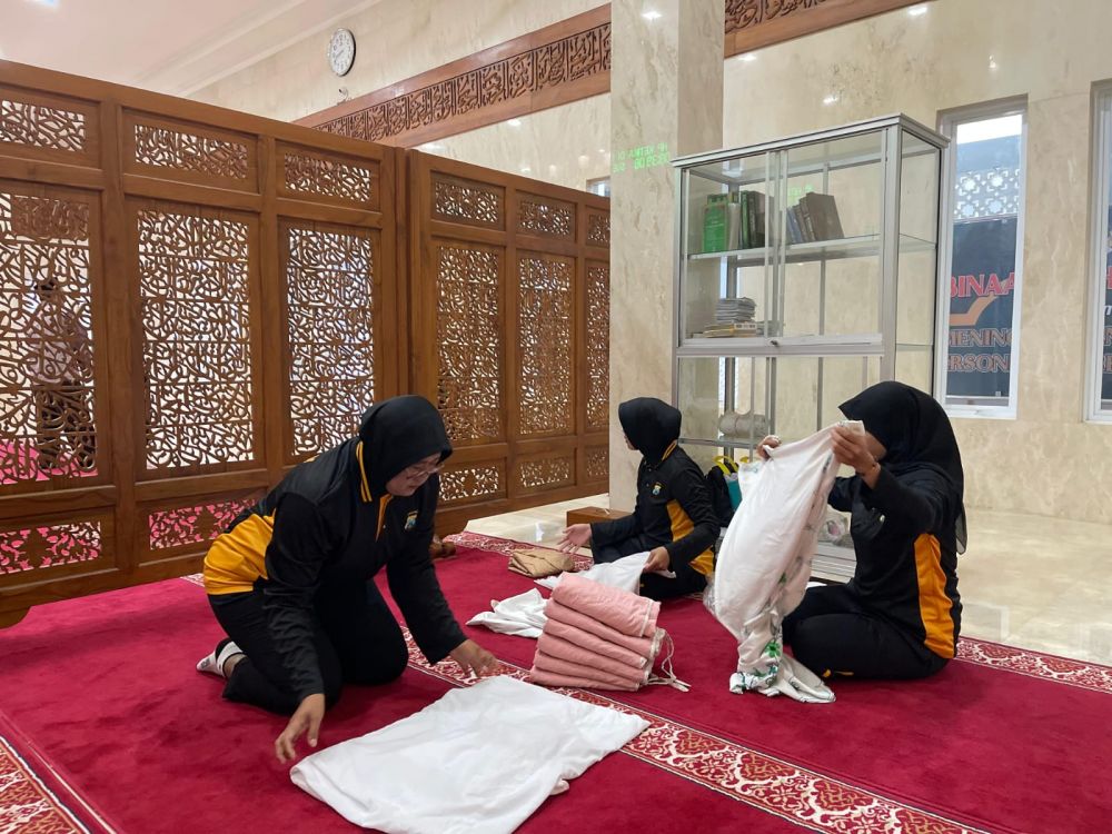 Sambut HUT Polwan RI ke-76, Polres Tulungagung Gelar Bakti Religi