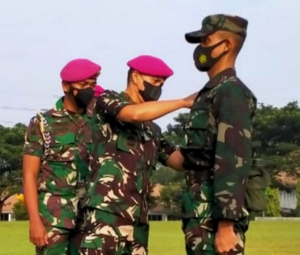 Dankodikmar Brigjen TNI (Mar) Ili Dasili saat membuka Dikmaba angkatan XLI/2