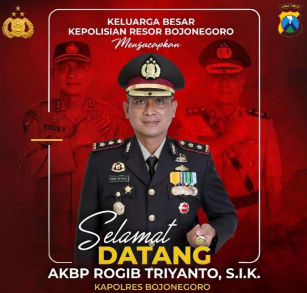 Tongkat Kapolres Bojonegoro Bergulir ke AKBP Rogib Triyanto