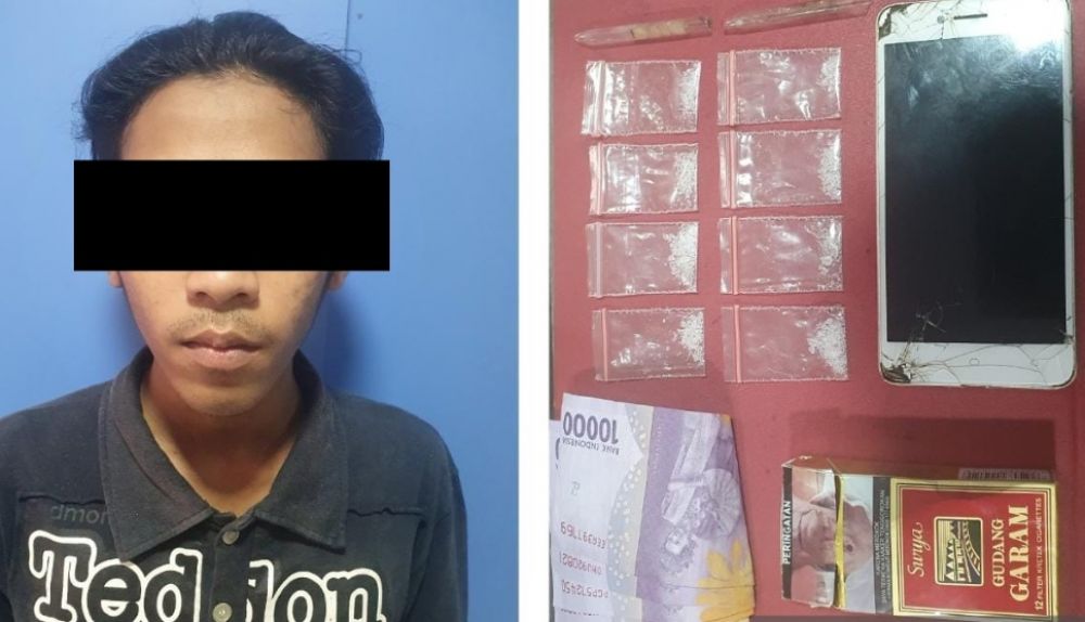Satresnarkoba Polres Tanjung Perak Tangkap Pemuda Pengedar Sabu