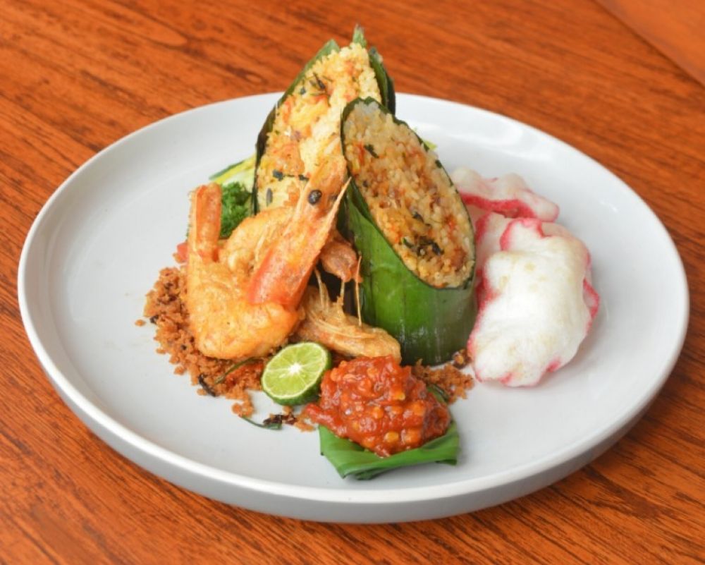 Nasi bakar bambu runcing Nusantara 