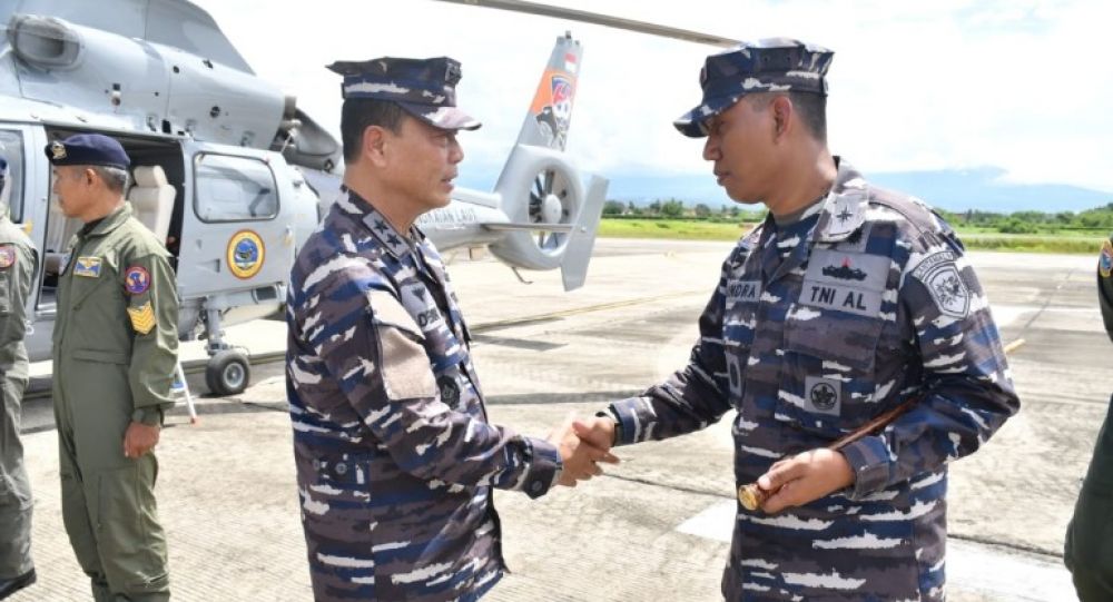 Danlanal Banyuwangi dan Forkopimda Sambut Kedatangan Asops Kasal