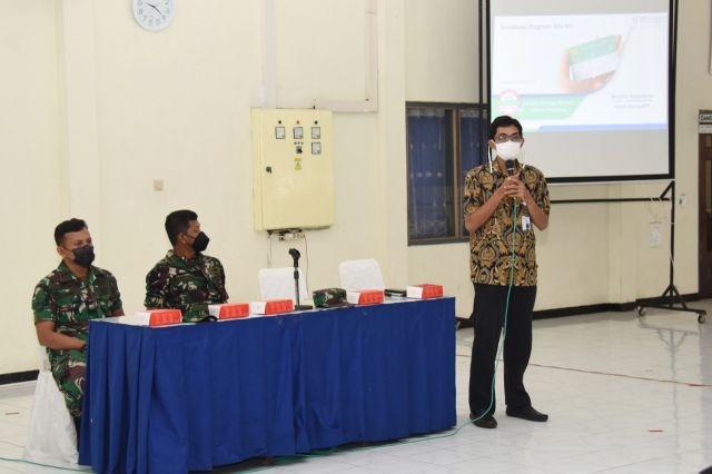 Kodiklatal Sosialisasikan Program JKN - KIS Kepada Siswa Dikmata TNI AL