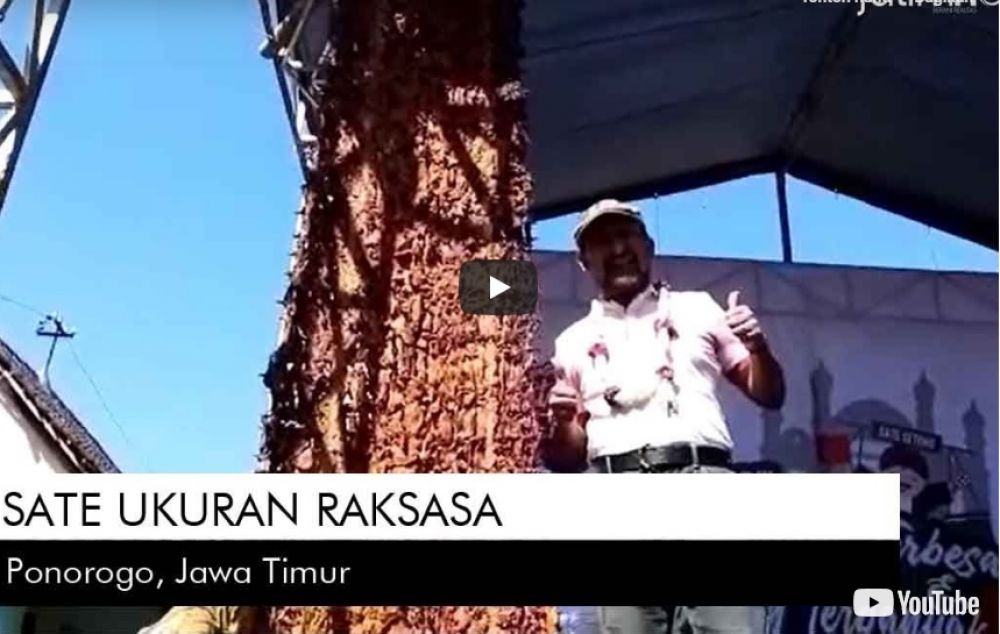 Video: Sate Ayam Raksasa di Ponorogo